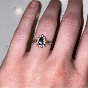 Authentic 14kt Gold Sapphire ring